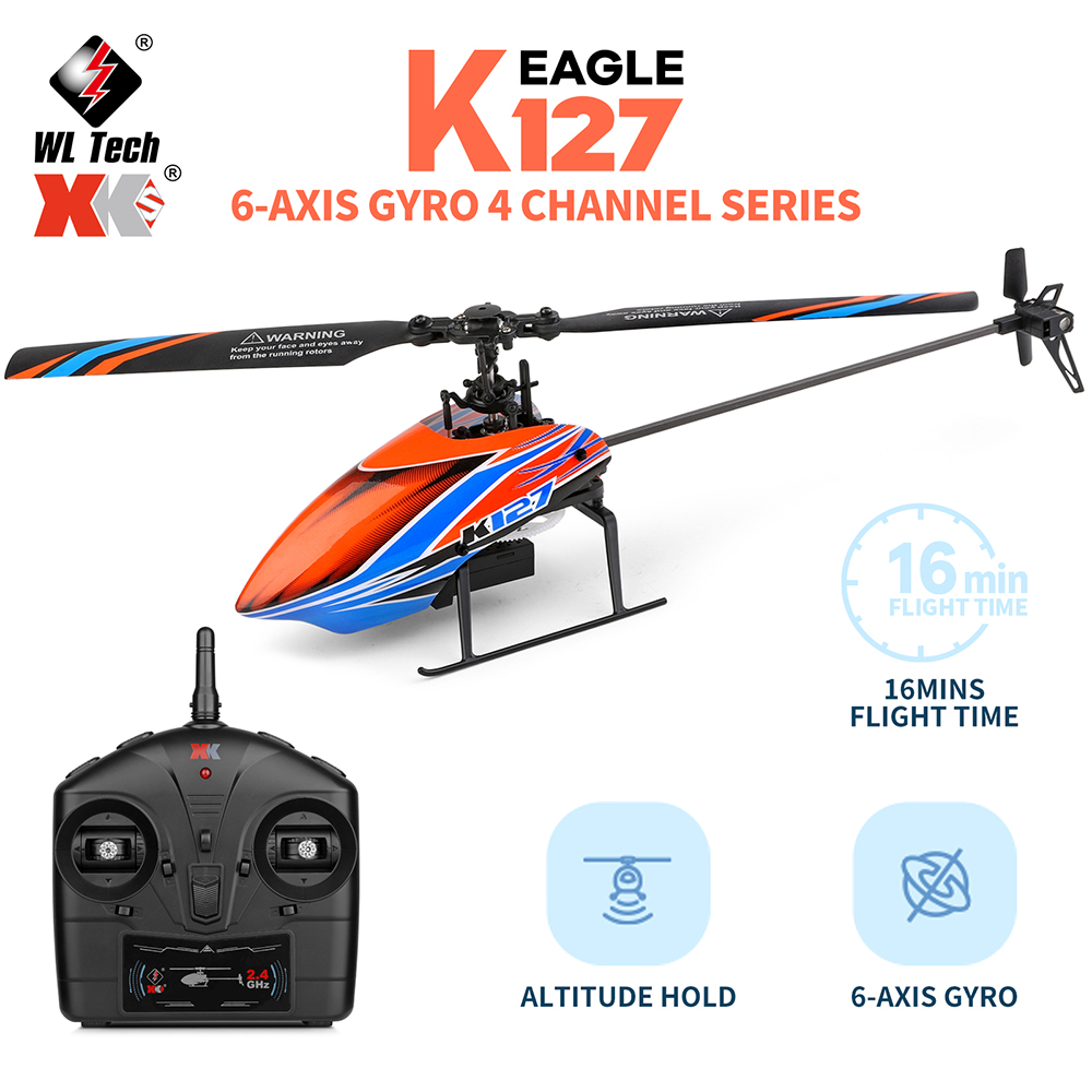 Rc Helicopter Blade - WLtoys XK K127 2.4G 4CH 6-aixs