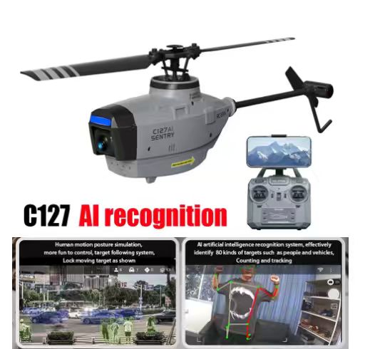 Rc Helicopter Single Rotor - طائرة هليكوبتر RC ERA C127AI بدون