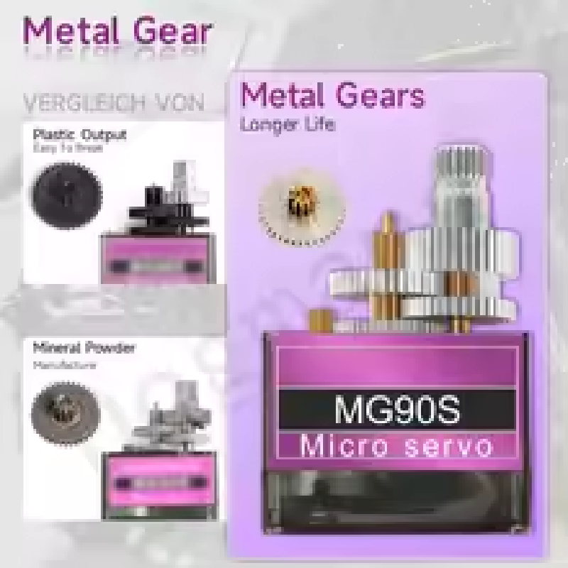 محرك سيرفو معدني MG90S بوزن 9  - مراجعة Rc Helicopter Servo وسعره