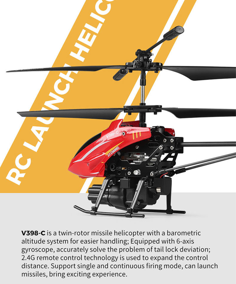 Wltoys RC هليكوبتر V398-C طائر - مراجعة Rc Helicopter Gyro وسعره