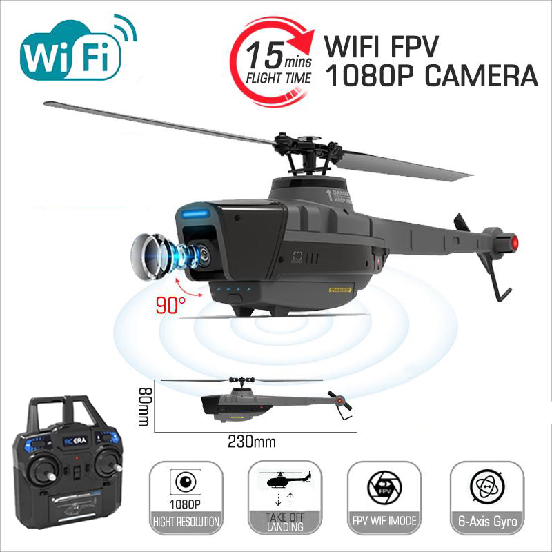 طائرة مروحية C128 2.4G RC 4 مر - مراجعة Rc Helicopter Gyro وسعره