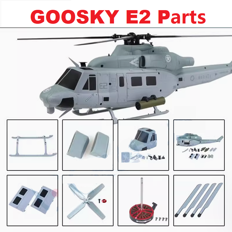 قطع غيار ل GOOSKY E2 UH-1Y RC  - مراجعة Rc Helicopter Coaxial وسعره