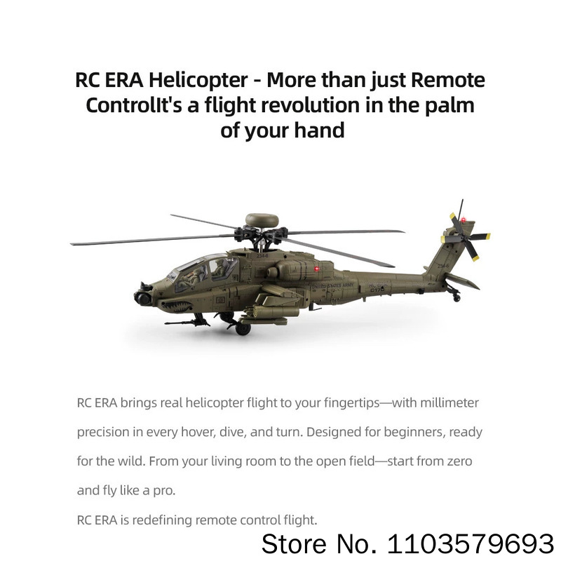 طائرة هليكوبتر RC طراز AH-64D  - مراجعة Rc Helicopter Single Rotor وسعره