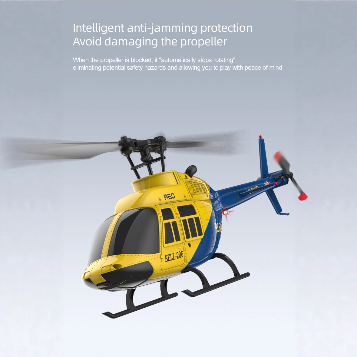 A60 1/42 مقياس الجرس 206 RC هل - مراجعة Rc Helicopter Single Rotor وسعره