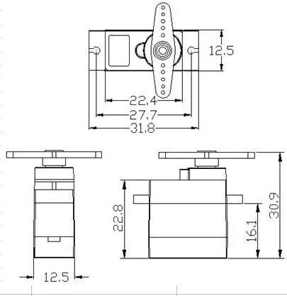 سيرفو FT90MR من Feetech بوزن 2 - مراجعة Rc Helicopter Parts وسعره